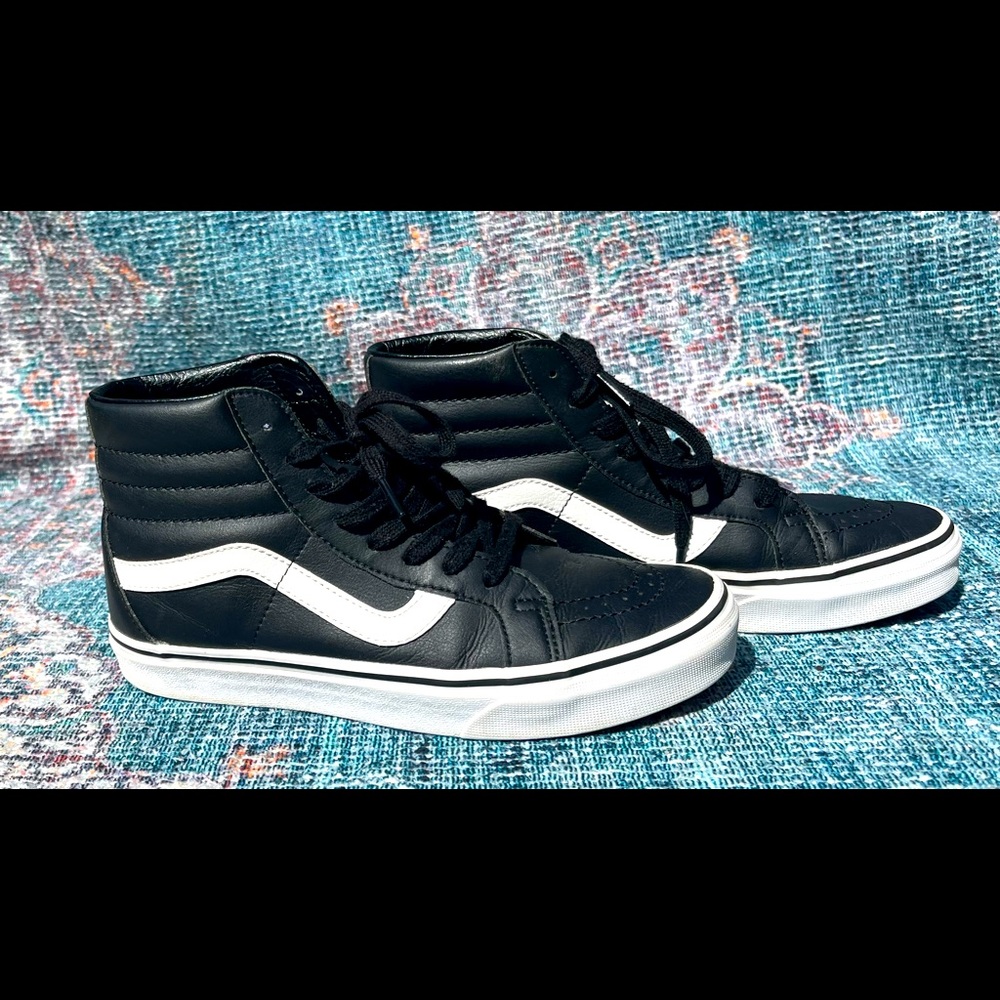 Vans Sk8-Hi - Black Leather